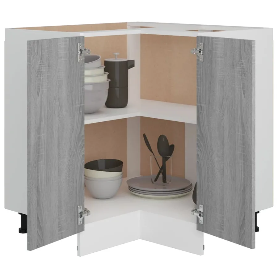 Meuble de cuisine "Lyon" Gris Sonoma 75,5 x 75,5 x 81,5 cm Bois d'ingénierie - 4