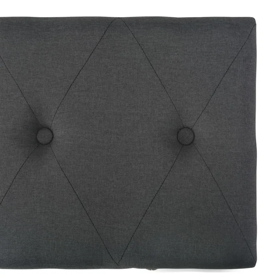 Tabourets de rangement lot de 3 Gris foncé Tissu - 13