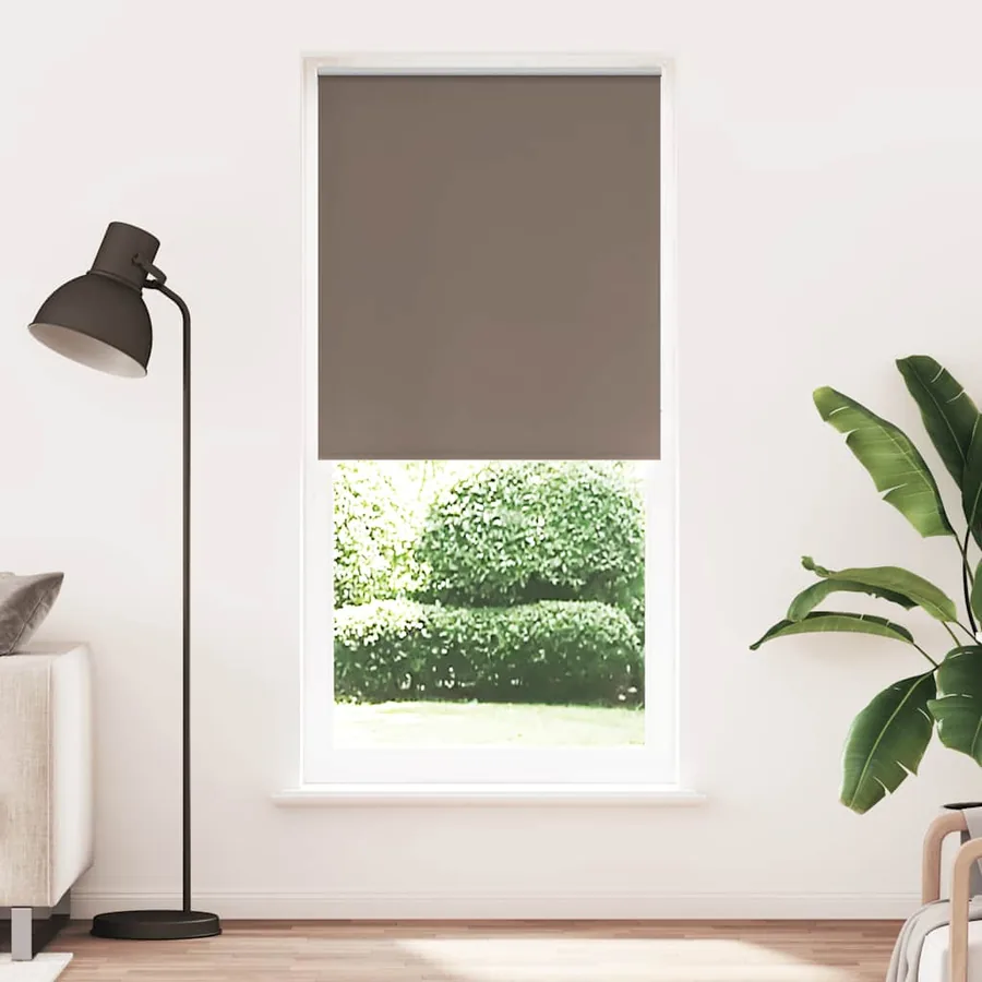 Store enrouleur occultant 104,4 x 230 cm, largeur du tissu 100 cm, couleur café