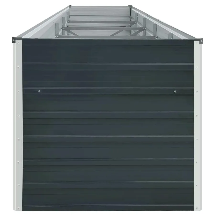 Lit surélevé de jardin Acier galvanisé 400x80x77 cm Anthracite - 6
