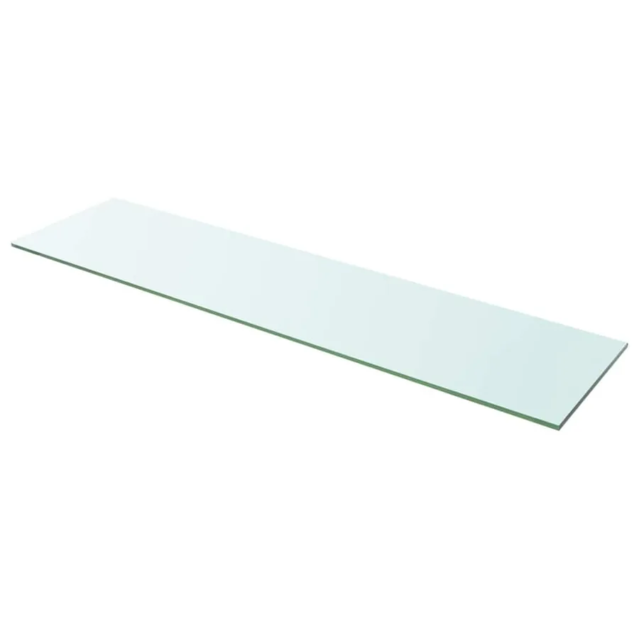 Panneaux d'étagère 2 pcs Verre Transparent 100 x 25 cm - 2