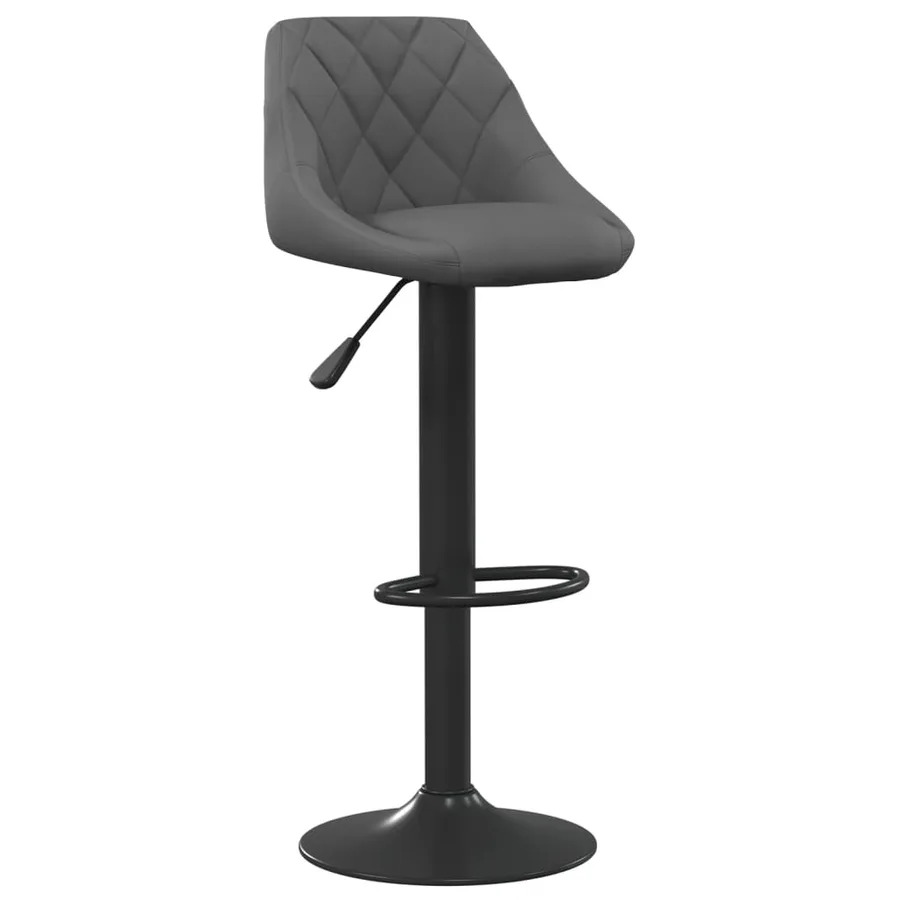 Tabouret de bar Gris foncé Velours - 2