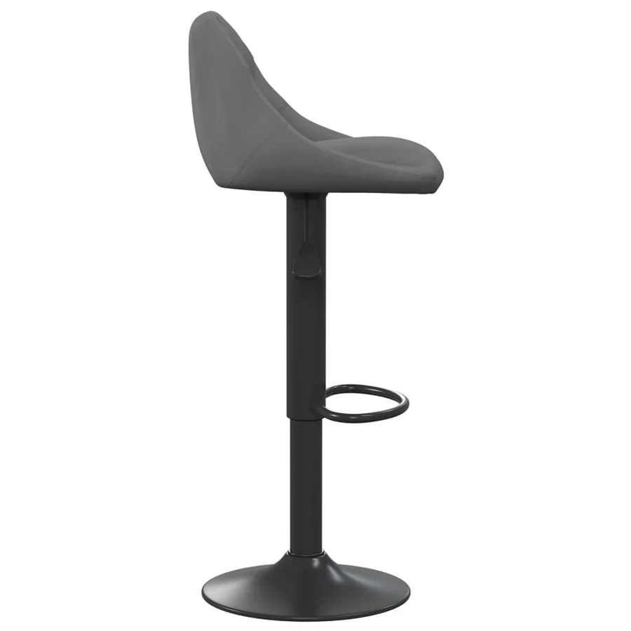 Tabouret de bar Gris foncé Velours - 4