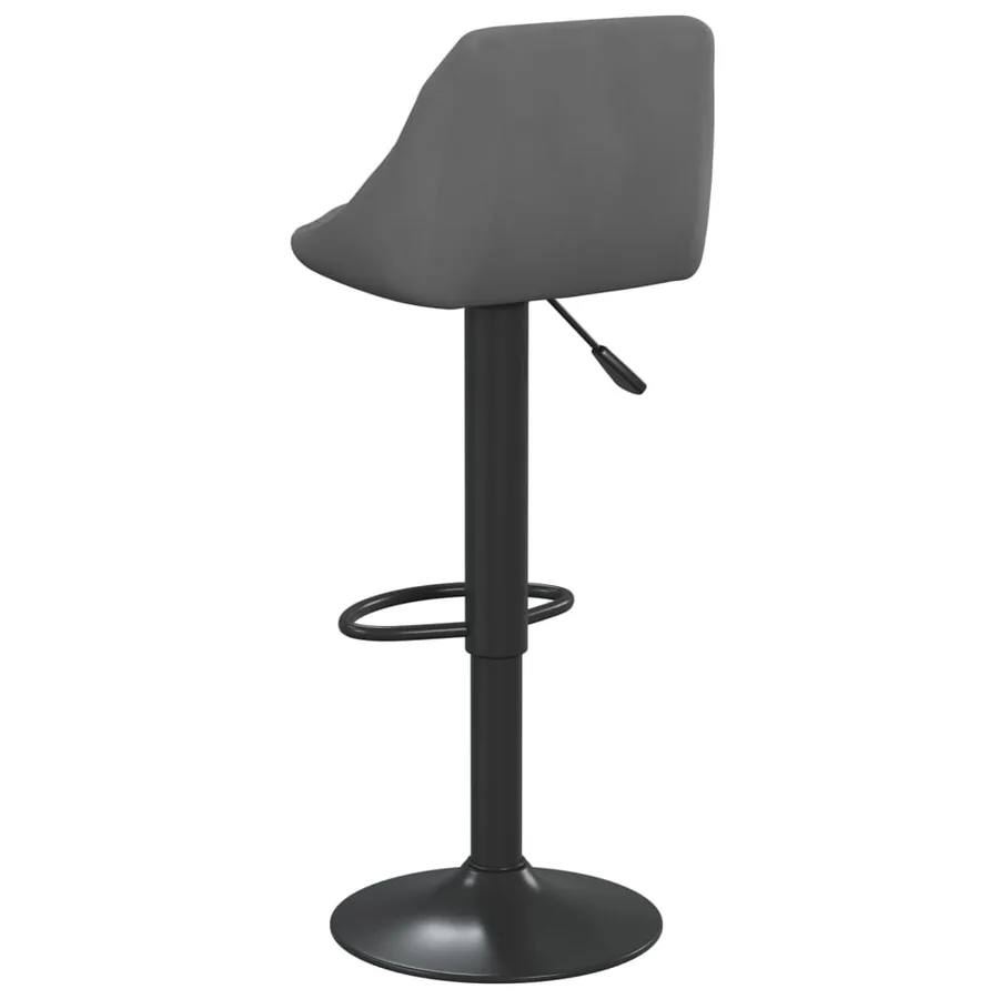 Tabouret de bar Gris foncé Velours - 5