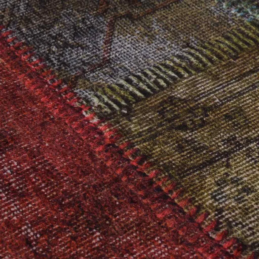 Tapis lavable Patchwork φ120 cm multicolore - 3