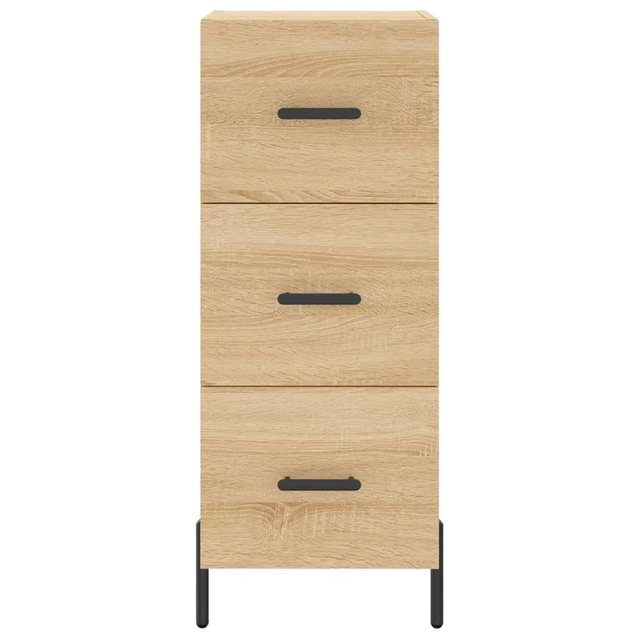 Buffet haut Chêne sonoma 34,5x34x180 cm Bois d'ingénierie - 5