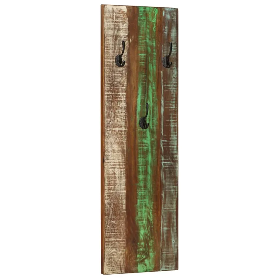 Porte-manteau mural 2pcs 36x3x110cm Bois massif de récupération - 11