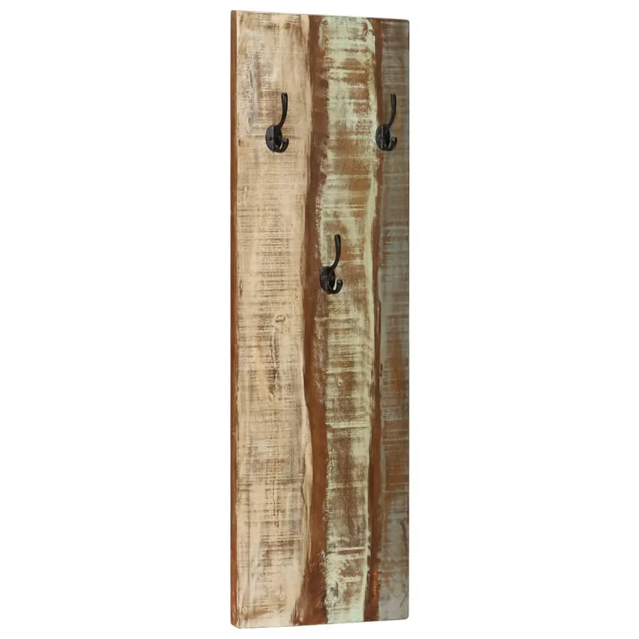 Porte-manteau mural 2pcs 36x3x110cm Bois massif de récupération - 12
