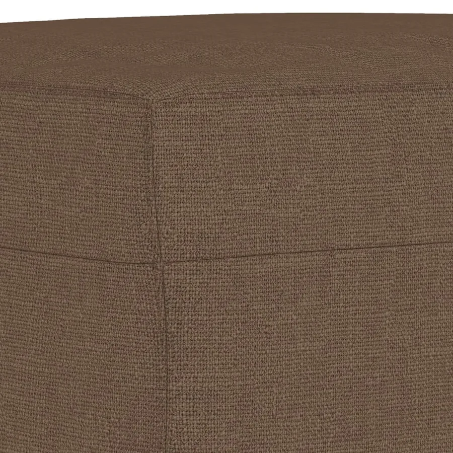 Repose-pied Marron 60x50x41 cm Tissu - 5