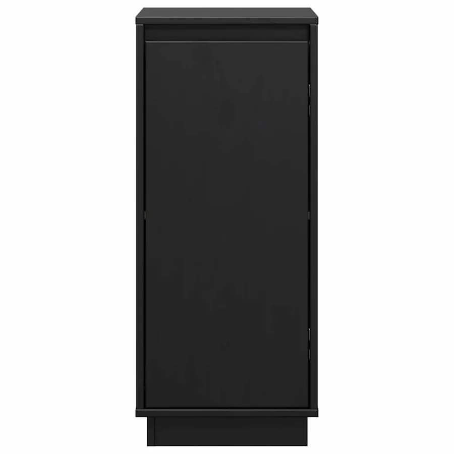 Buffets 2 pcs Noir 31,5x34x75 cm Bois massif de pin - 8
