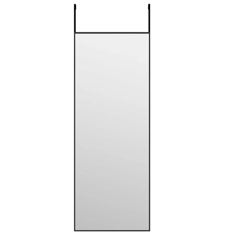 Miroir de porte Noir 30x80 cm Verre et aluminium - 2