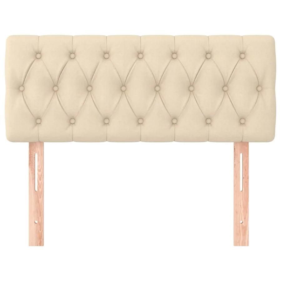 Tête de lit Crème 100x7x78/88 cm Tissu - 3