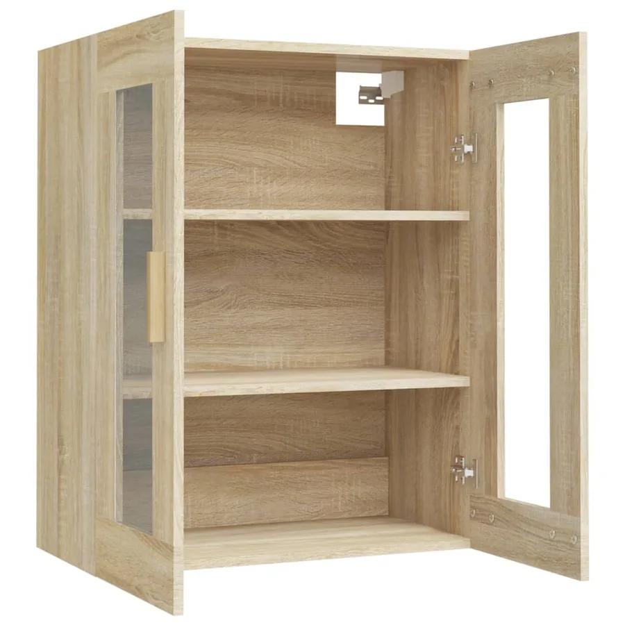 Armoire murale suspendue Chêne sonoma 69,5x34x90 cm - 5