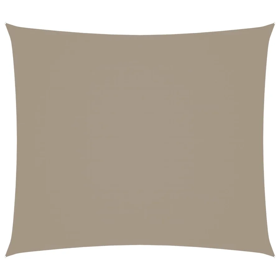 Voile de parasol tissu oxford rectangulaire 2,5x3 m taupe - 2