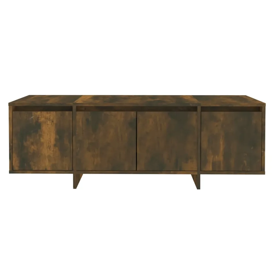 Meuble TV chêne fumé 120x30x40,5 cm bois d'ingénierie - 6