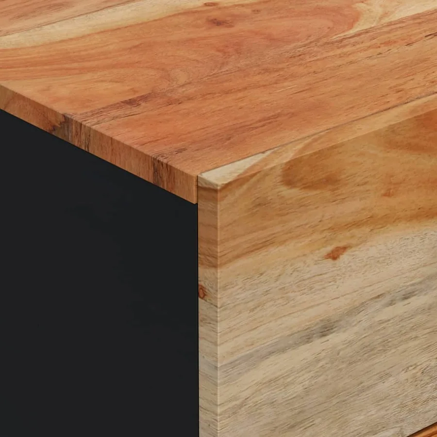 Buffet avec 3 tiroirs 40x33,5x75 cm bois massif d'acacia - 6