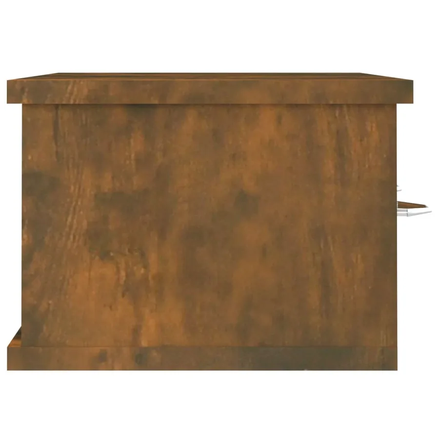 Armoire murale Chêne fumé 60x26x18,5 cm Bois d'ingénierie - 4