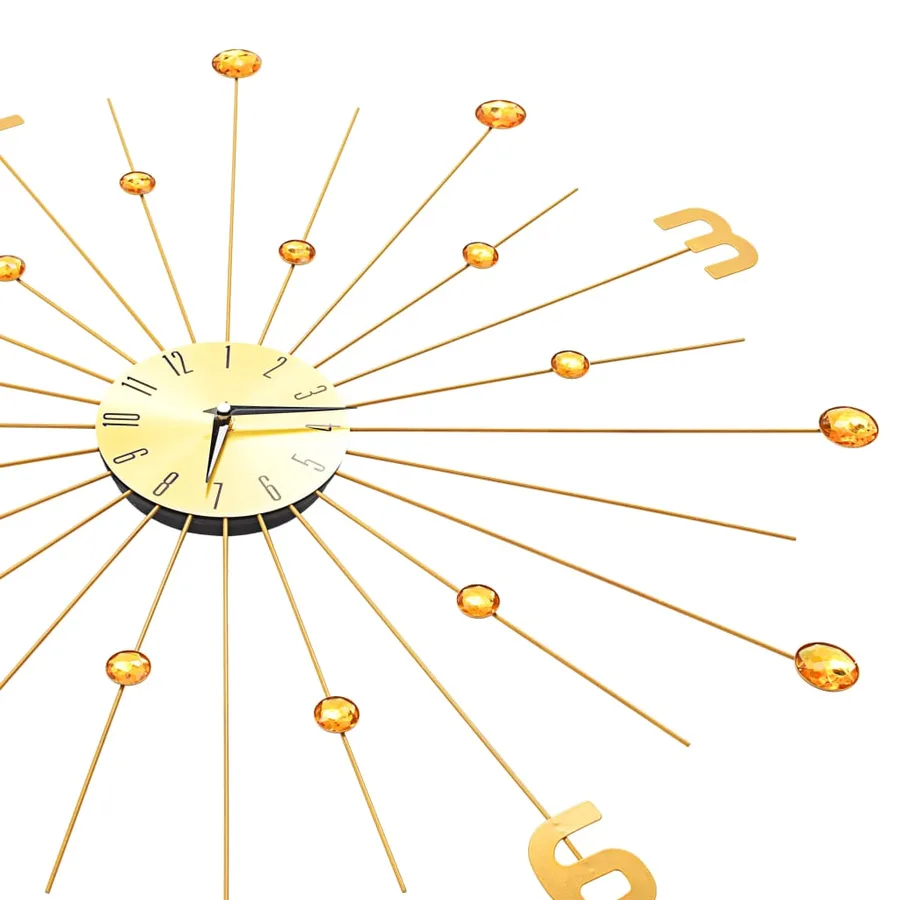 Horloge murale Métal 70 cm Doré - 5