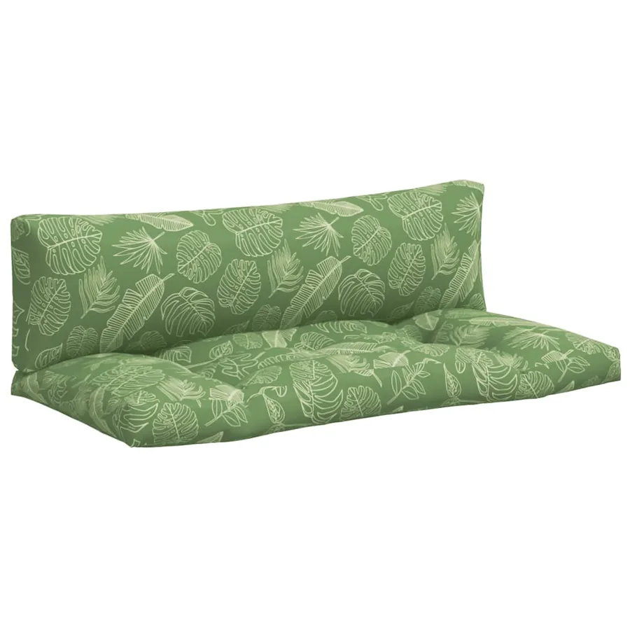 Coussins de palette lot de 2 motif de feuilles tissu Oxford - 2