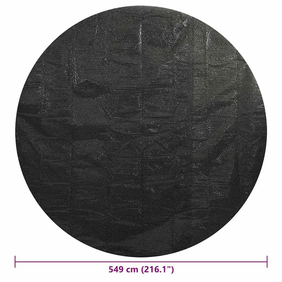 Couverture de piscine Noir 549 cm PE - 6
