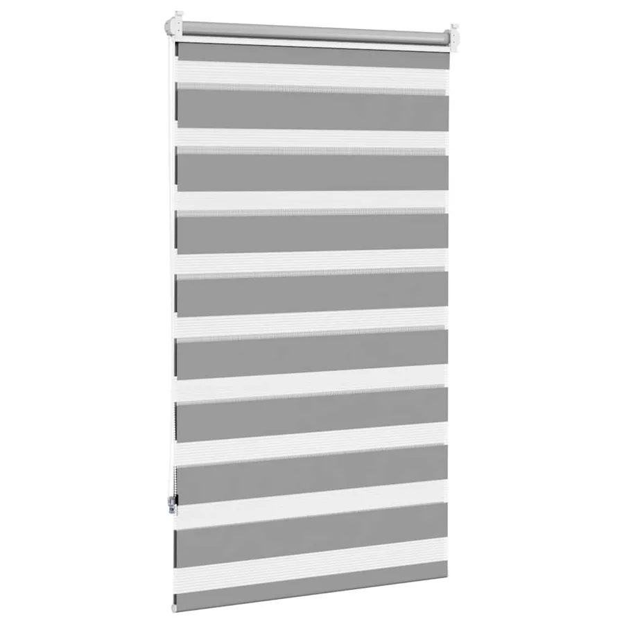 Store vénitien zébré 70,9 x 120 cm, largeur du tissu 66,7 cm, gris - 4