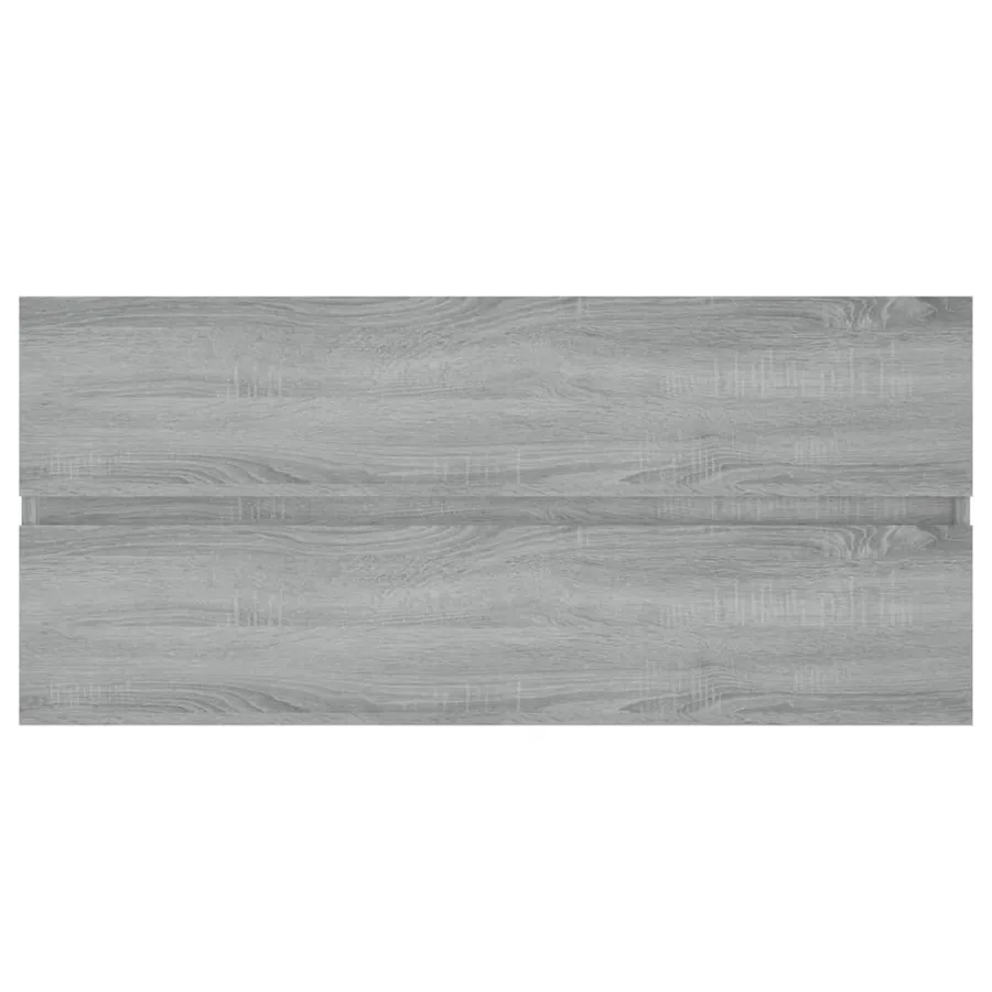 Armoire d'évier Sonoma gris 100x38,5x45 cm Bois d'ingénierie - 3