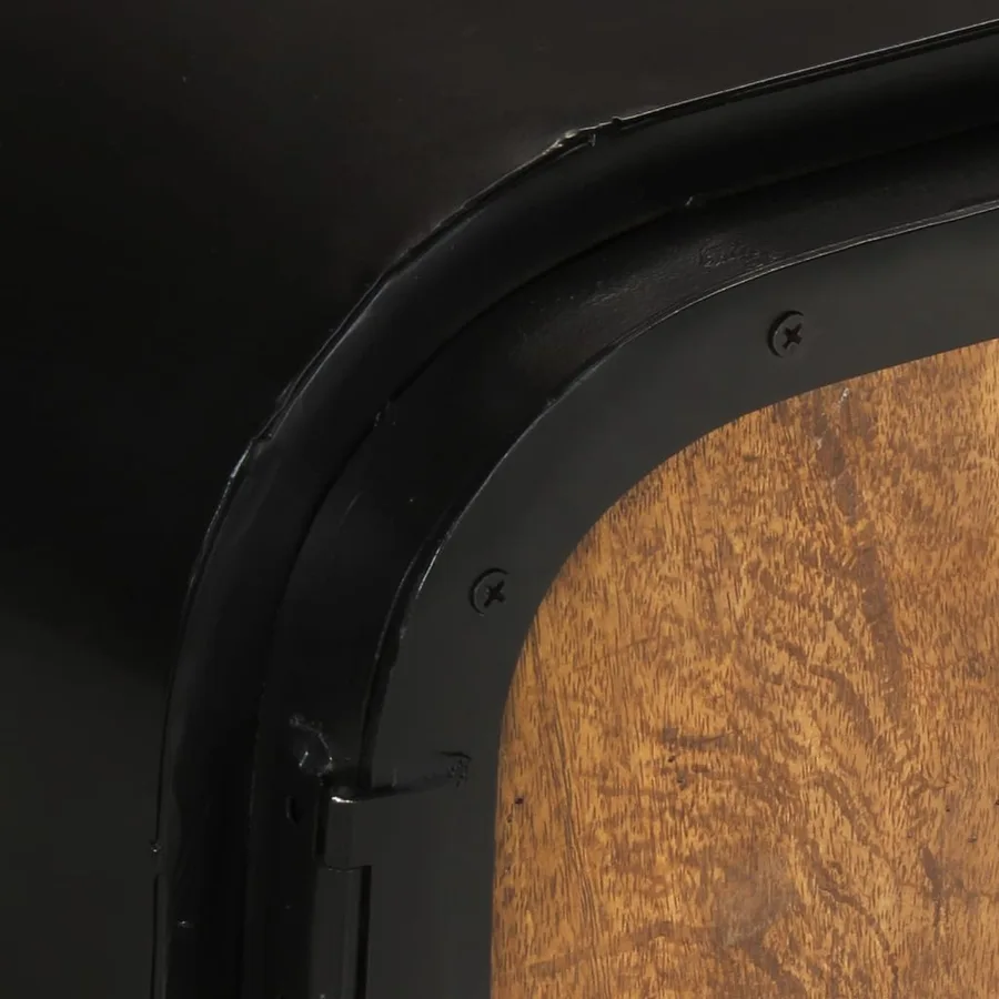 Meuble TV 110x30x45 cm Bois de récupération massif - 6