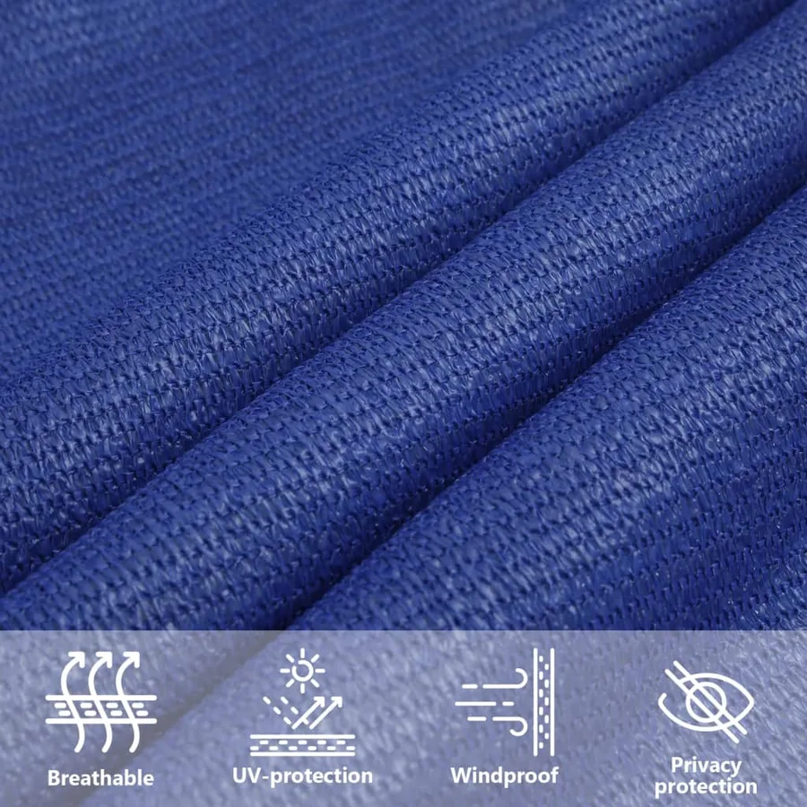 Voile d'ombrage 160 g/m² Bleu 2x3,5 m PEHD - 11