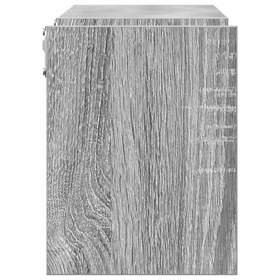 Étagères murales 2pcs Sonoma gris 100x15x20cm Bois d’ingénierie - 5