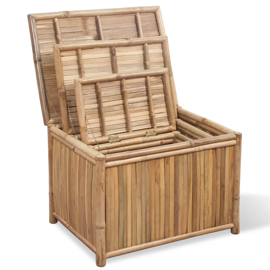 Boîte de rangement 3 pcs Bambou - 2