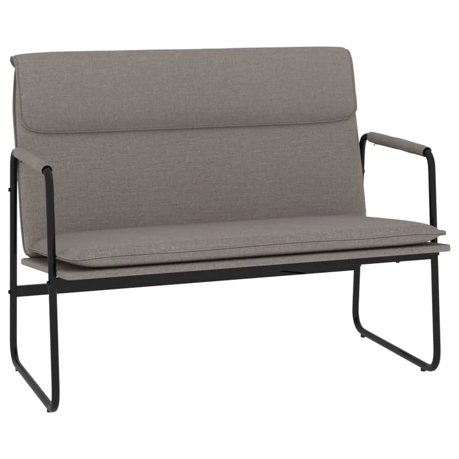 Banc Taupe 100x64x80 cm Tissu - 2