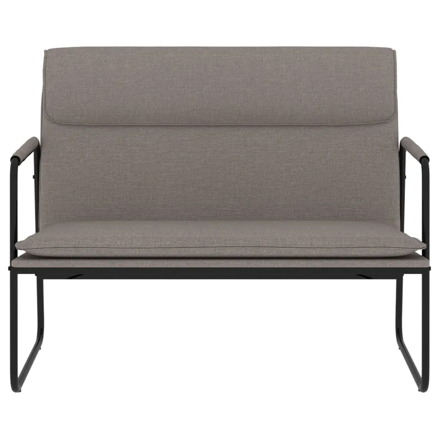 Banc Taupe 100x64x80 cm Tissu - 3