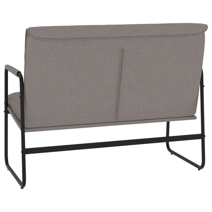 Banc Taupe 100x64x80 cm Tissu - 5