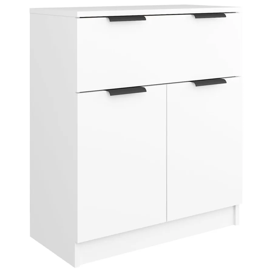 Buffet Blanc 60x30x70 cm Bois d'ingénierie - 2