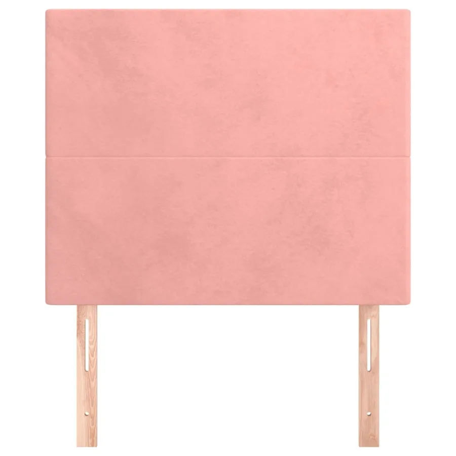 Tête de lit Rose 100x5x118/128 cm Velours - 3
