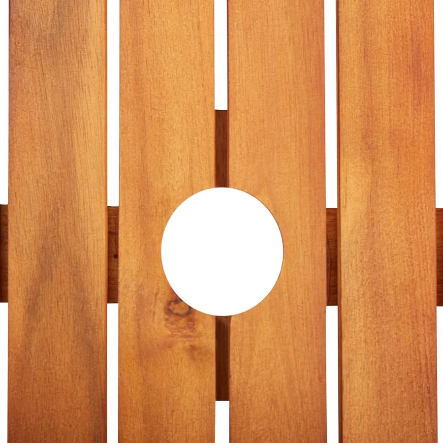 Ensemble à manger de jardin 5 pcs avec coussins Acacia solide - 4