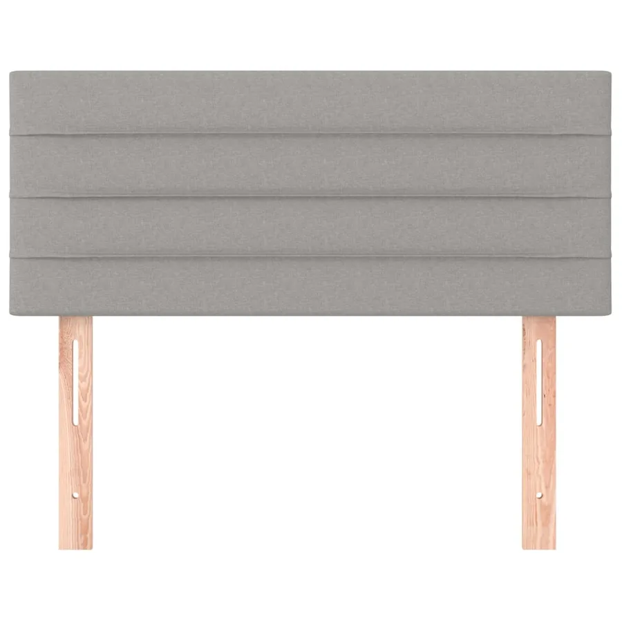 Tête de lit Gris clair 100x5x78/88 cm Tissu - 3