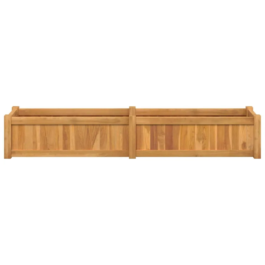 Lit surélevé 150x30x25 cm bois massif de teck - 4
