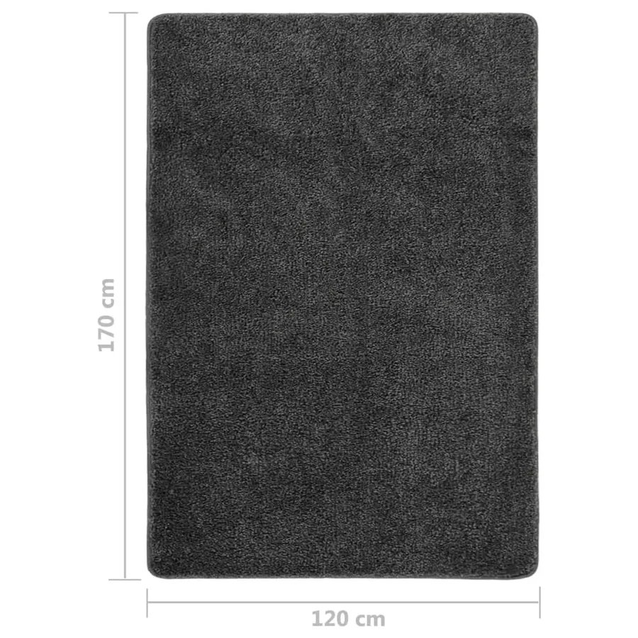 Tapis shaggy antidérapant Gris 120x170 cm - 5