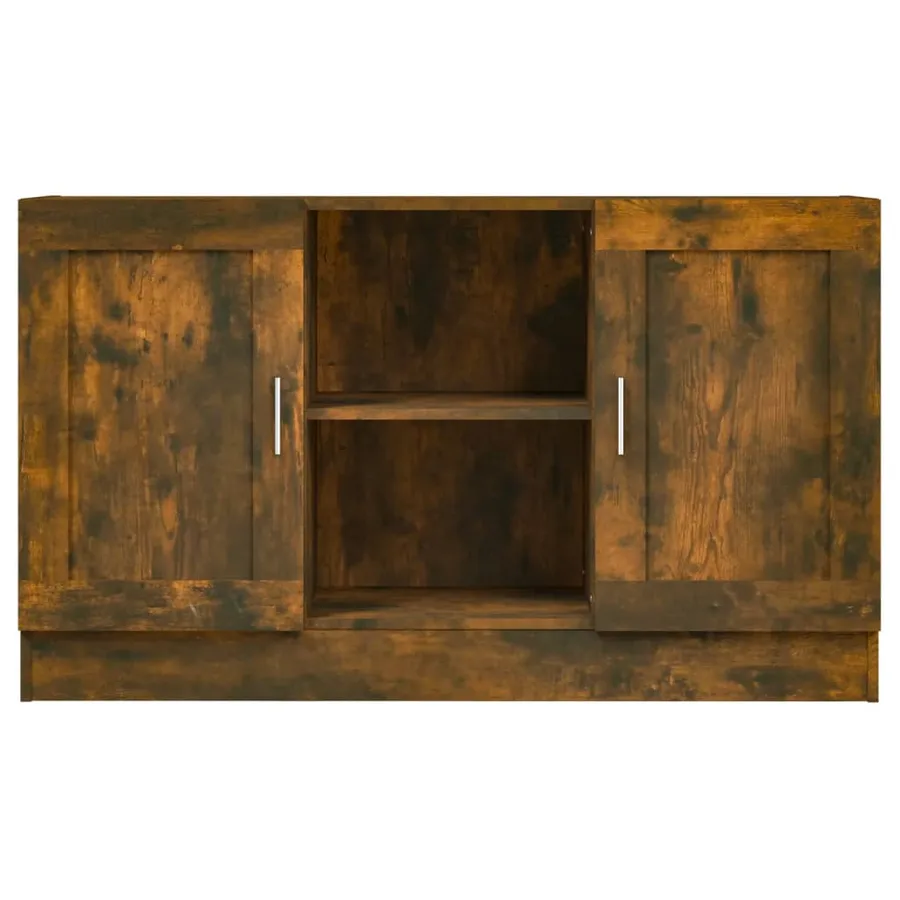 Buffet Chêne fumé 120x30,5x70 cm Bois d'ingénierie - 4