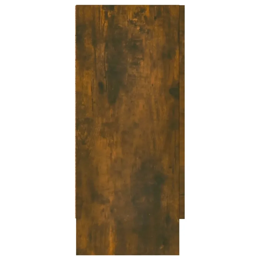 Buffet Chêne fumé 120x30,5x70 cm Bois d'ingénierie - 6