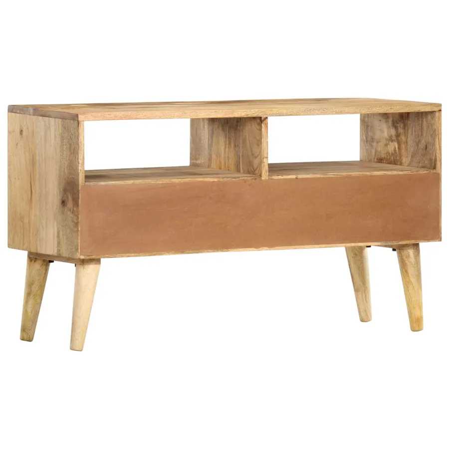 Meuble TV 90x30x50 cm Bois de manguier solide - 4