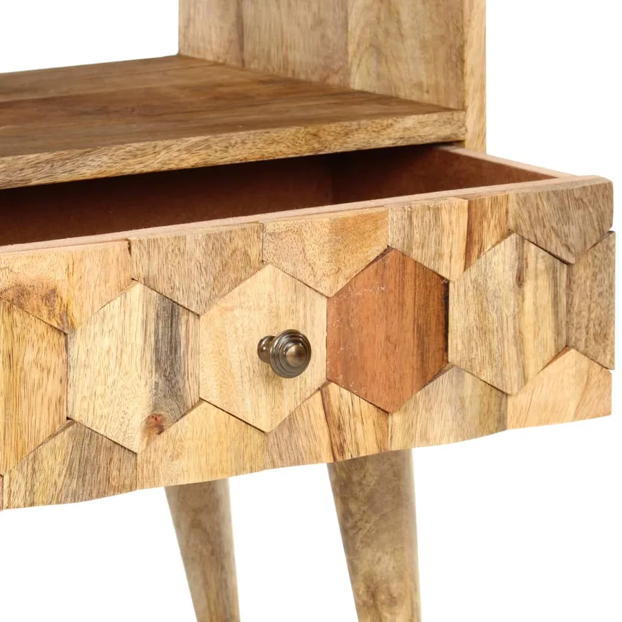 Meuble TV 90x30x50 cm Bois de manguier solide - 7