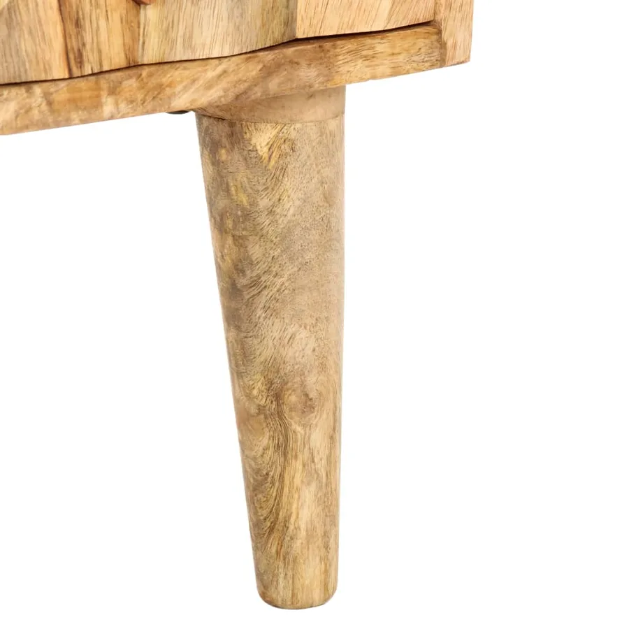 Meuble TV 90x30x50 cm Bois de manguier solide - 8