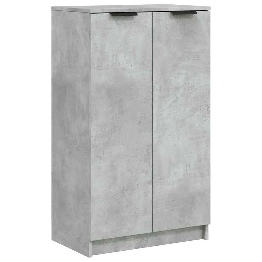 Armoire à chaussures Gris béton 59x35x100,5 cm Bois d'ingénierie - 2