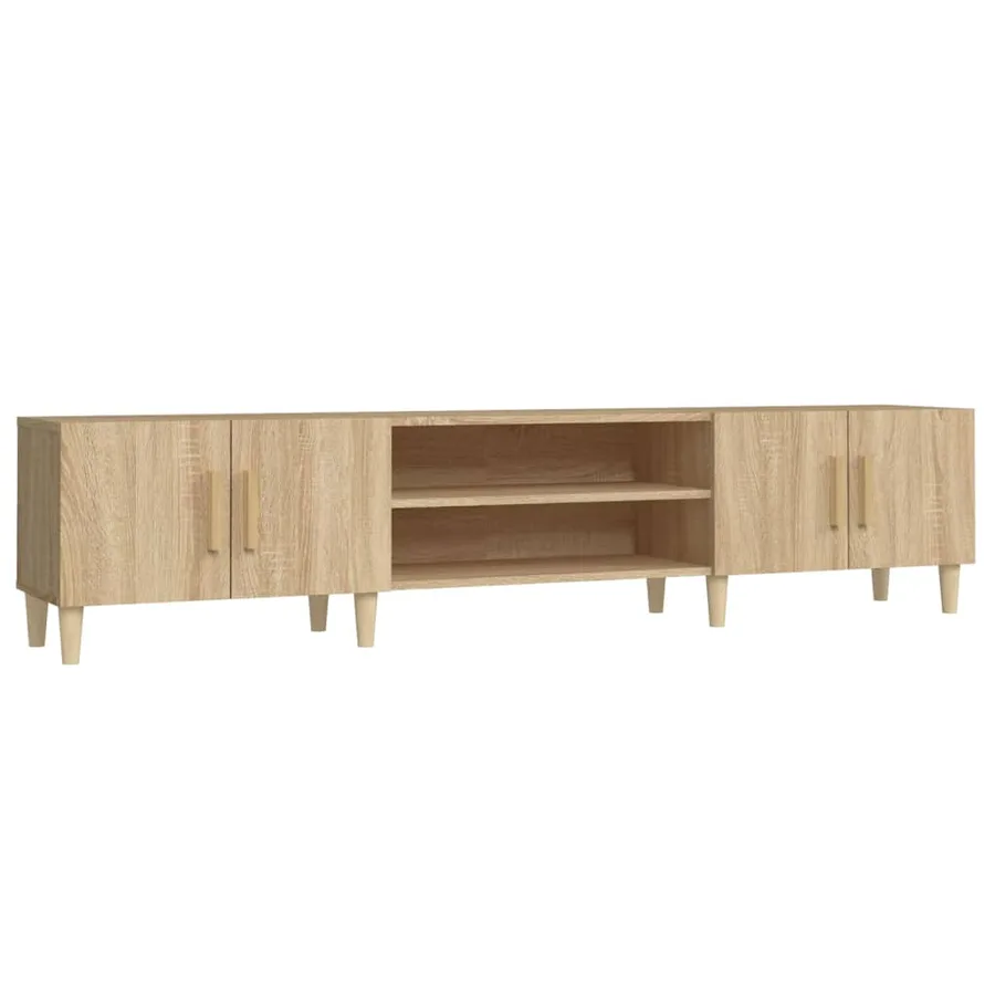 Meuble TV Chêne Sonoma 180x31,5x40 cm Bois d'ingénierie - 2
