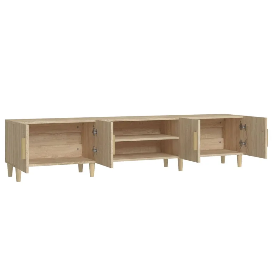 Meuble TV Chêne Sonoma 180x31,5x40 cm Bois d'ingénierie - 7