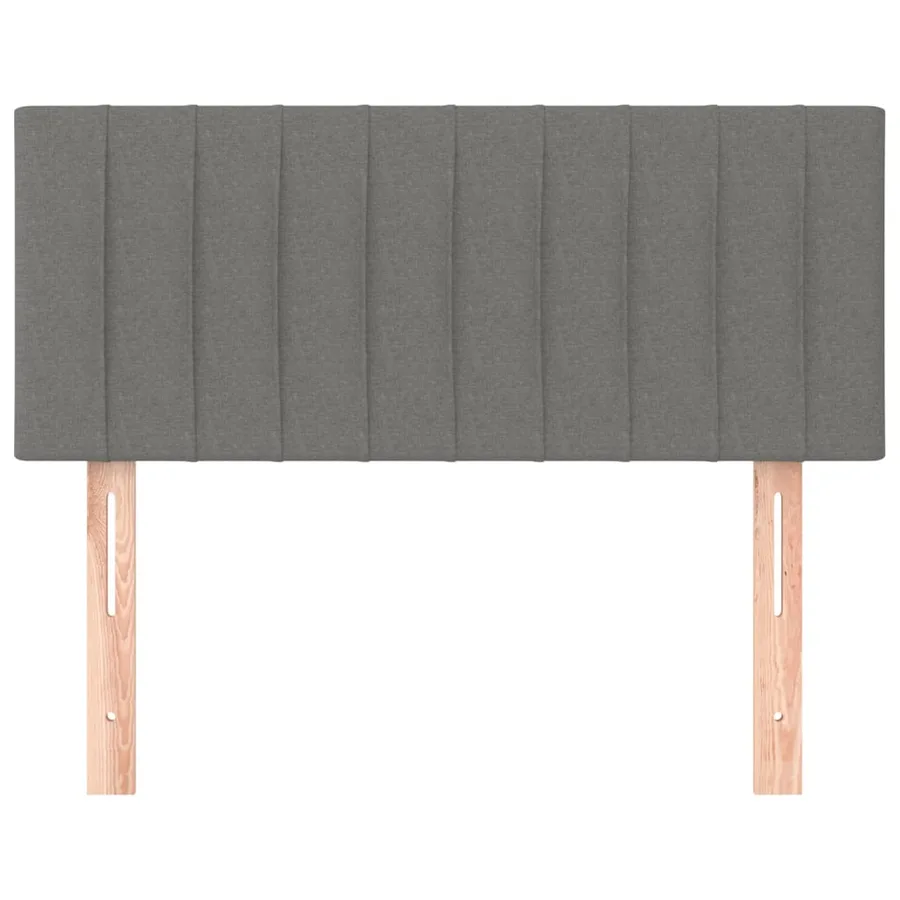 Tête de lit Gris foncé 100x5x78/88 cm Tissu - 3