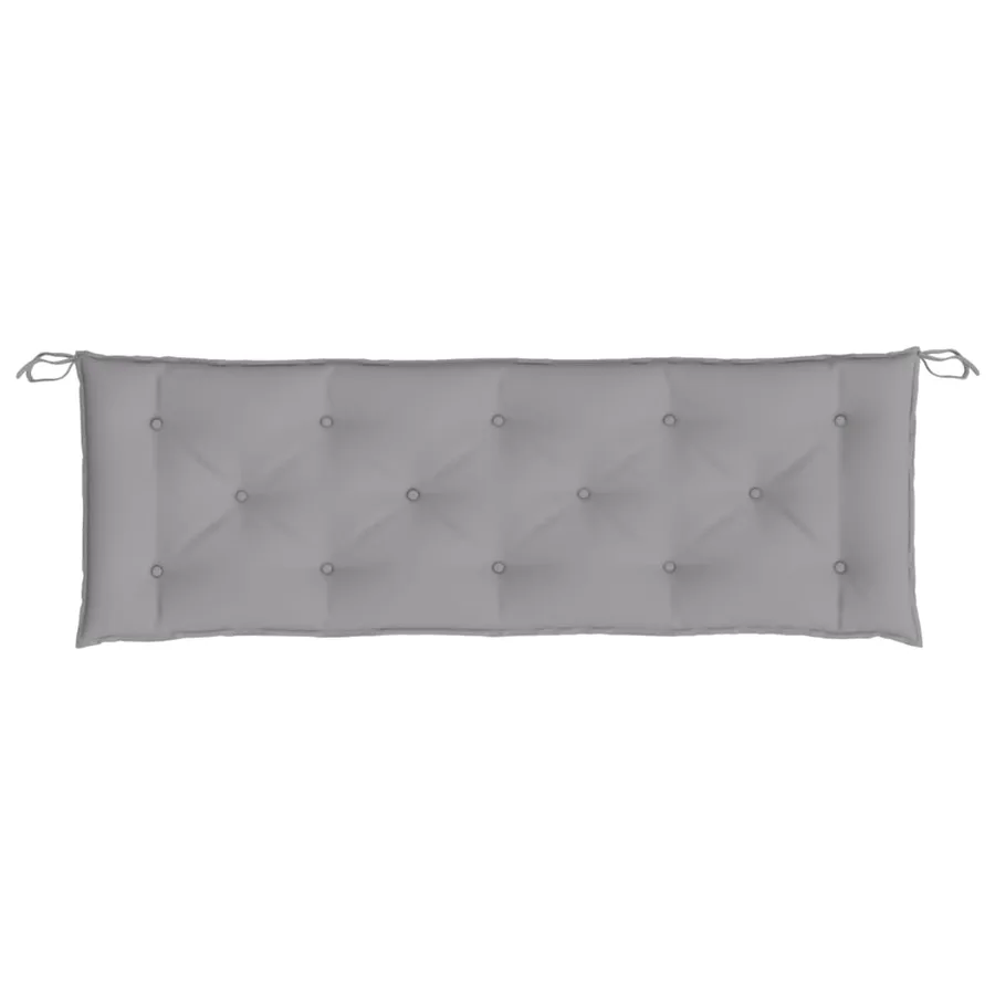 Coussins de banc jardin lot de 2 gris 150x50x7 cm tissu Oxford - 6