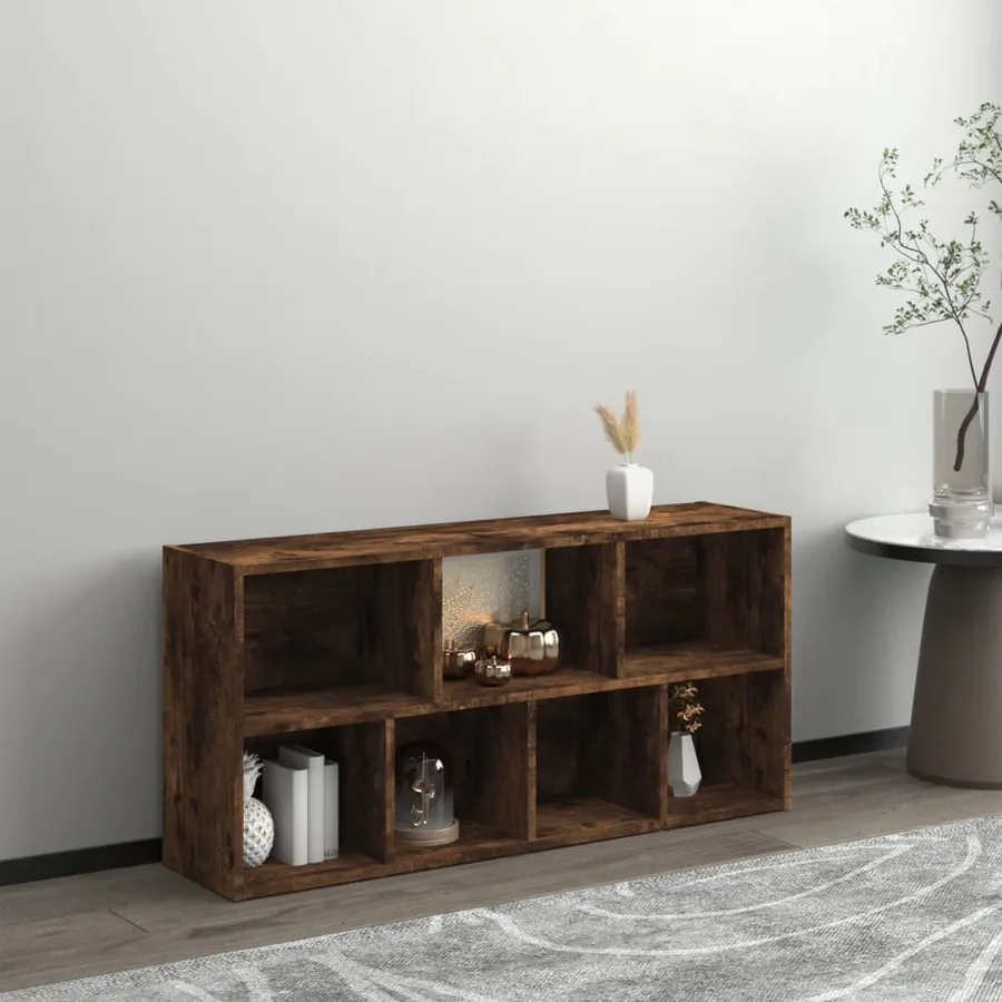 Armoire à livres Chêne fumé 50x25x106 cm - 3
